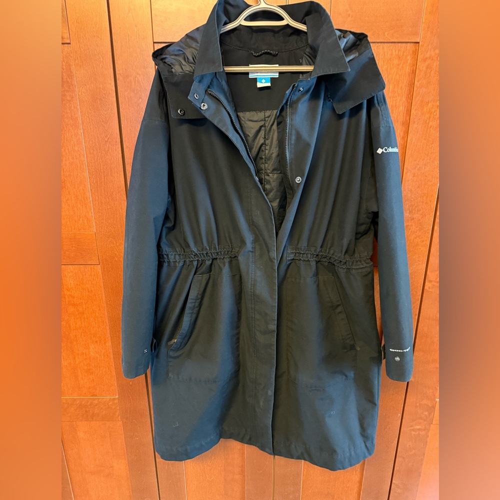 Columbia Black Trench Coat